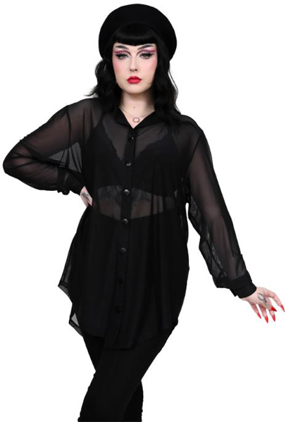 Mesh Memphis Oversized Shirt