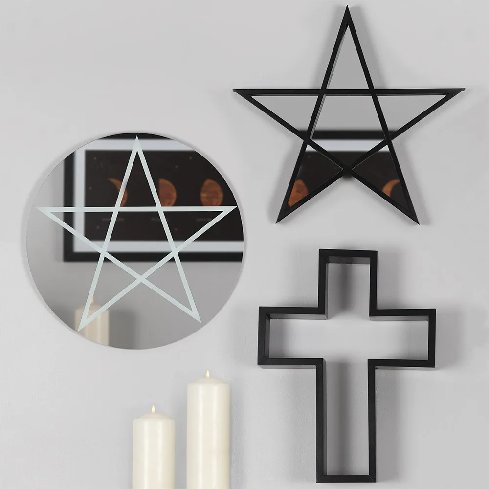Round mirror with pentagram - Image 2