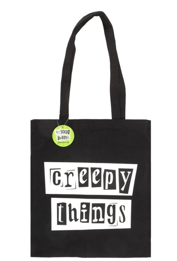 Creepy things tote bag