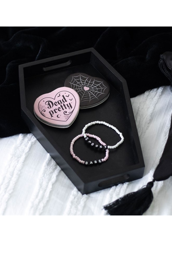 Plain Black Coffin Trinket Tray