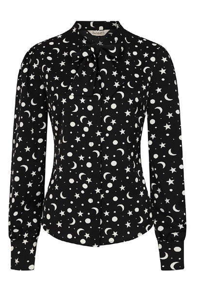 Black My moon & stars blouse