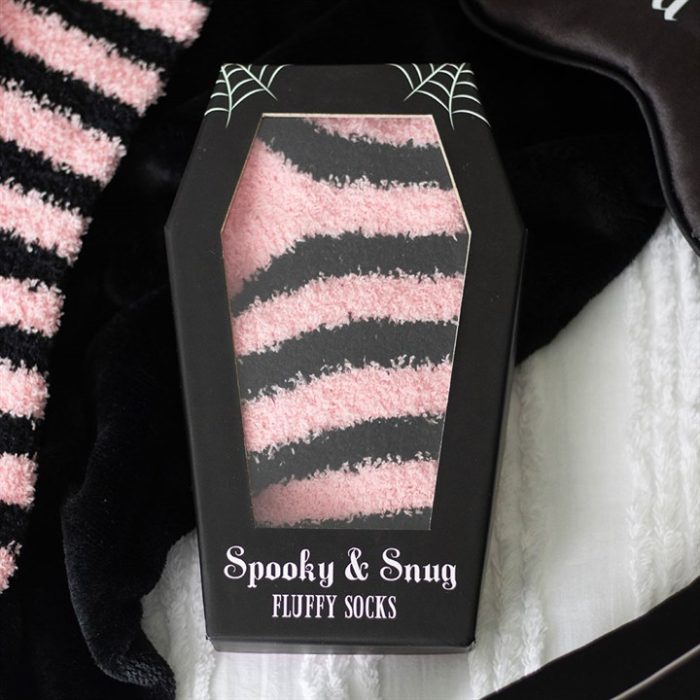 Striped Socks in Coffin Gift Box PINK - Image 2