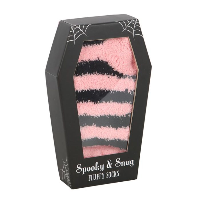 Striped Socks in Coffin Gift Box PINK - Image 3