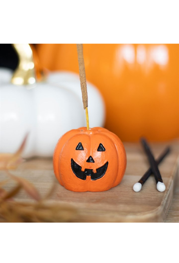 Orange Pumpkin Incense Stick Holder