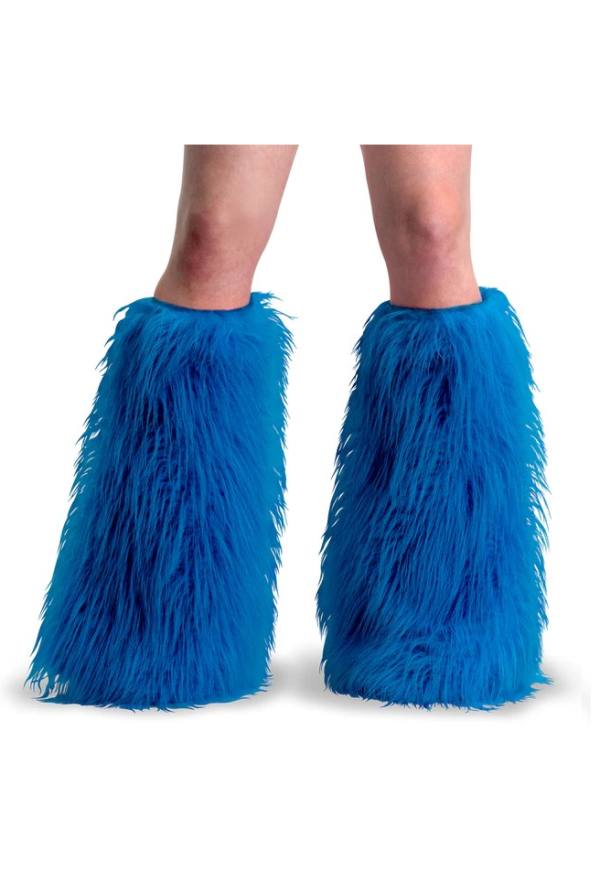 Faux fur boot sleeve (BLUE)