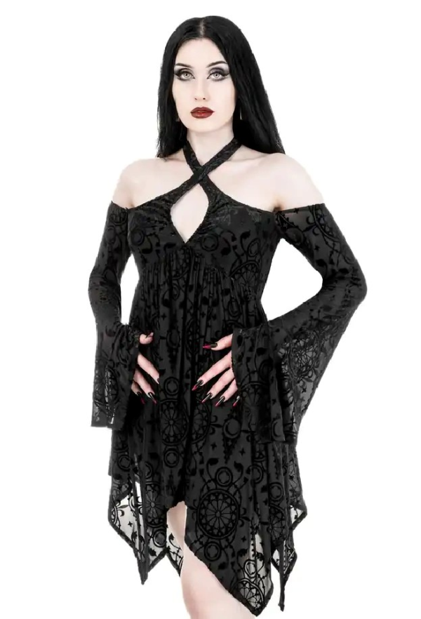 Armaros Burnout Mini Dress