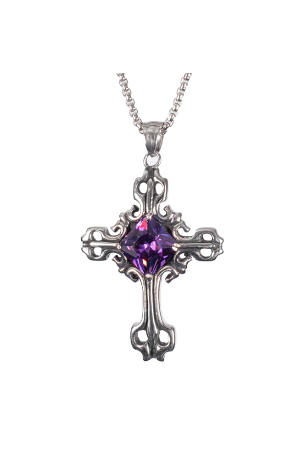 Crucithra Pendant - SILVER/PURPLE