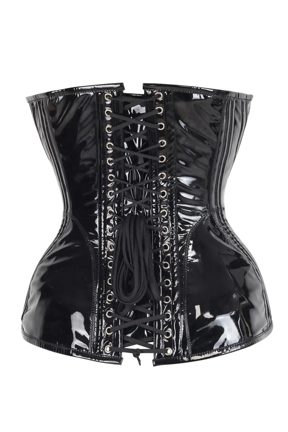 Novalee Overbust Corset - PVC Black - Image 3