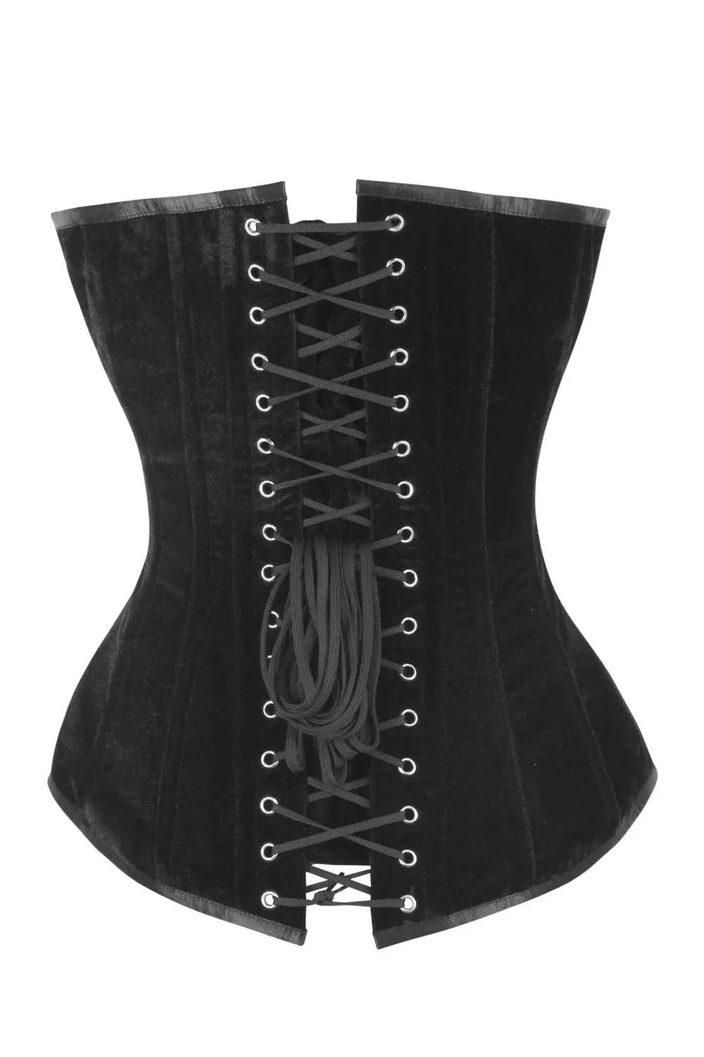 Navya Overbust Corset - Velvet Black - Image 3