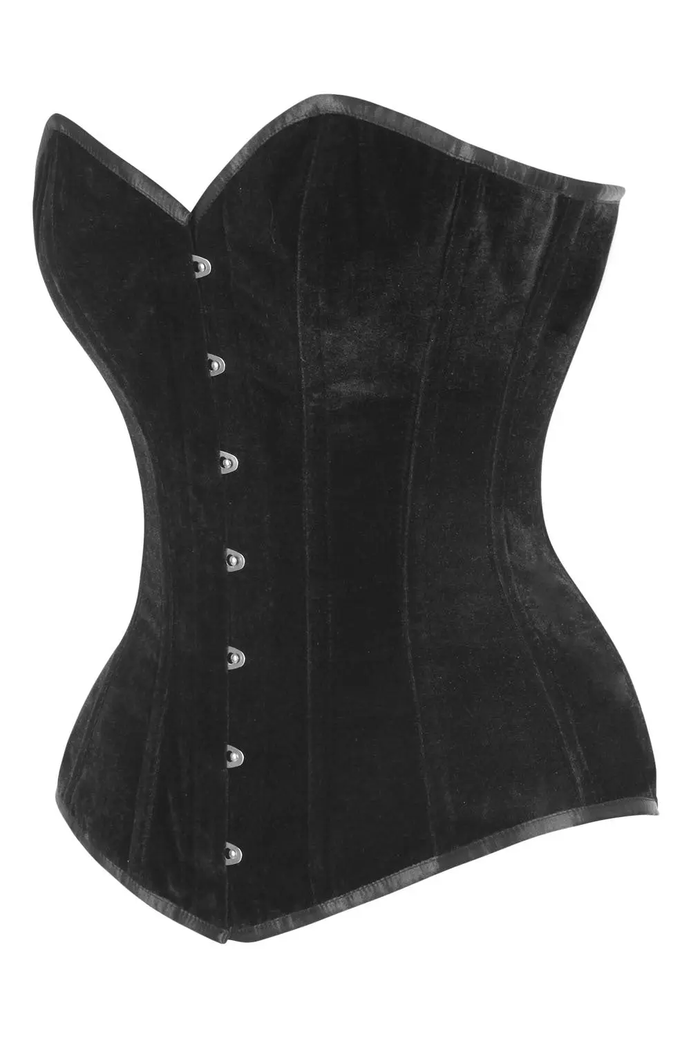 Navya Overbust Corset - Velvet Black - Image 2
